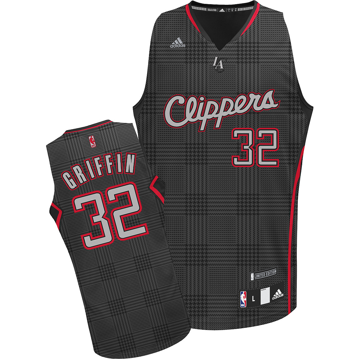 Clippers 32 Griffin Grey Jerseys
