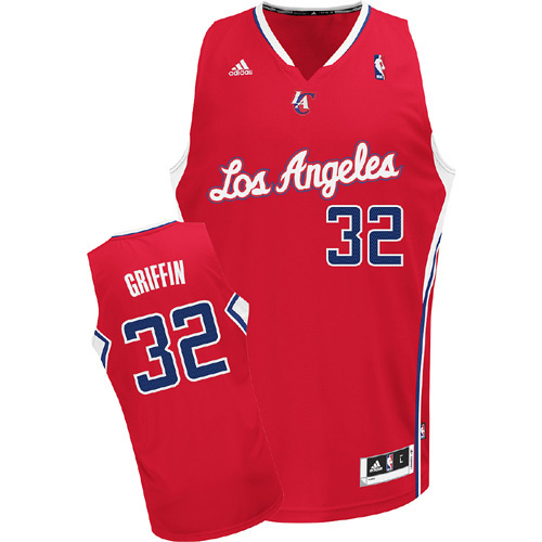 Clippers 32 Griffin Red Cotton Jerseys