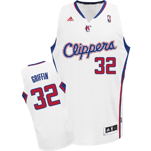 Clippers 32 Griffin White Cotton Jerseys