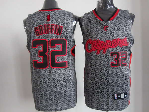 Cllipers 32 Griffin Grey Snow Jerseys