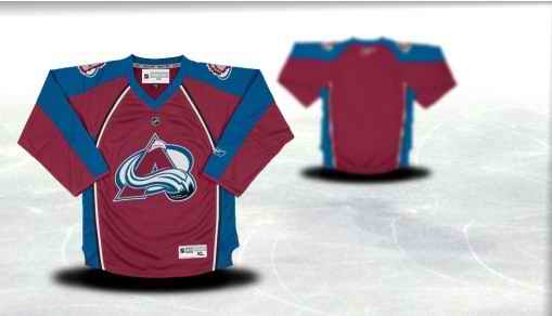 Colorado Avalanche Youth Customized Red Jersey