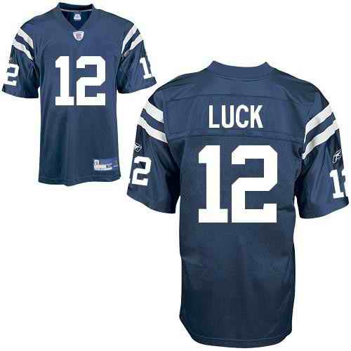Colts 12 LUCk navy jerseys Colts 12 LUCk navy jerseys
