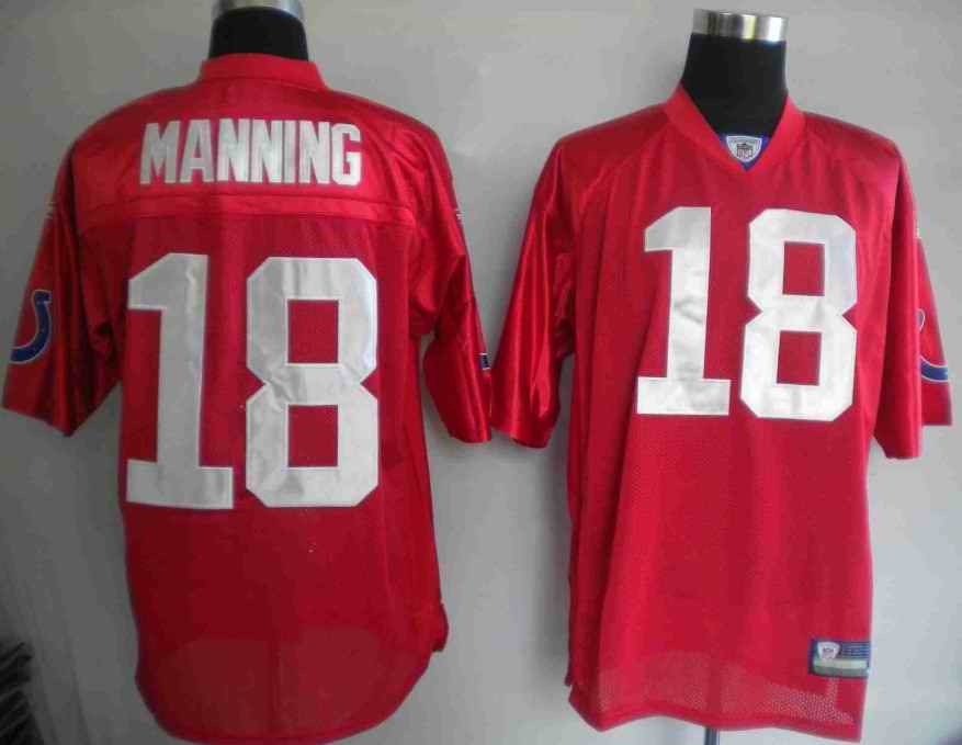 Colts 18 Manning Red Jerseys