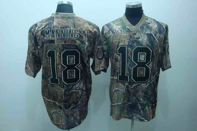 Colts 18 Manning camo Jerseys