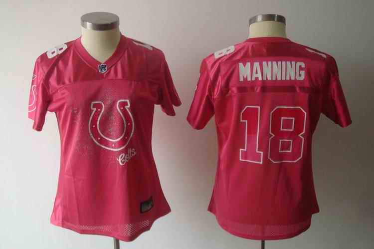 Colts 18 Manning pink 2011 fem fan women Jerseys