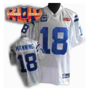 Colts 18 Manning white super bowl kids Jerseys