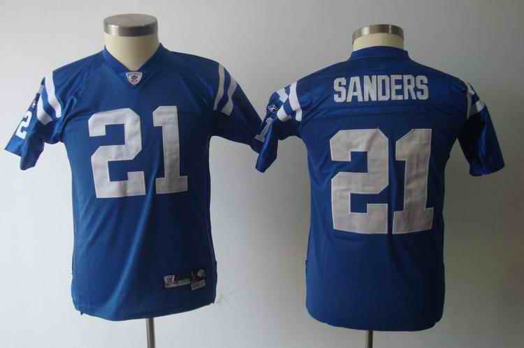 Colts 21 Bob Sanders blue kids Jerseys