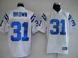 Colts 31 Brown White Jerseys