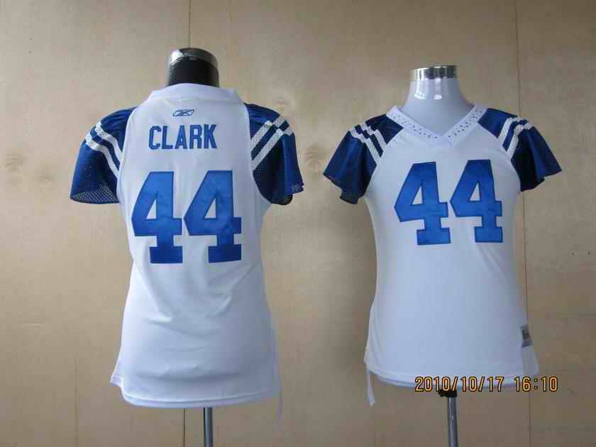 Colts 44 Clark white women Jerseys