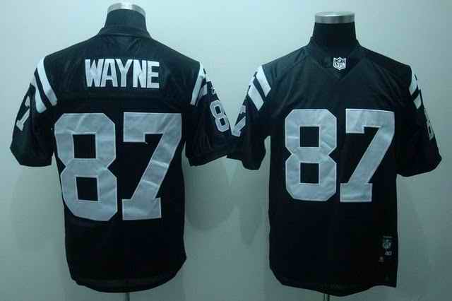 Colts 87 Reggie Wayne black Jerseys