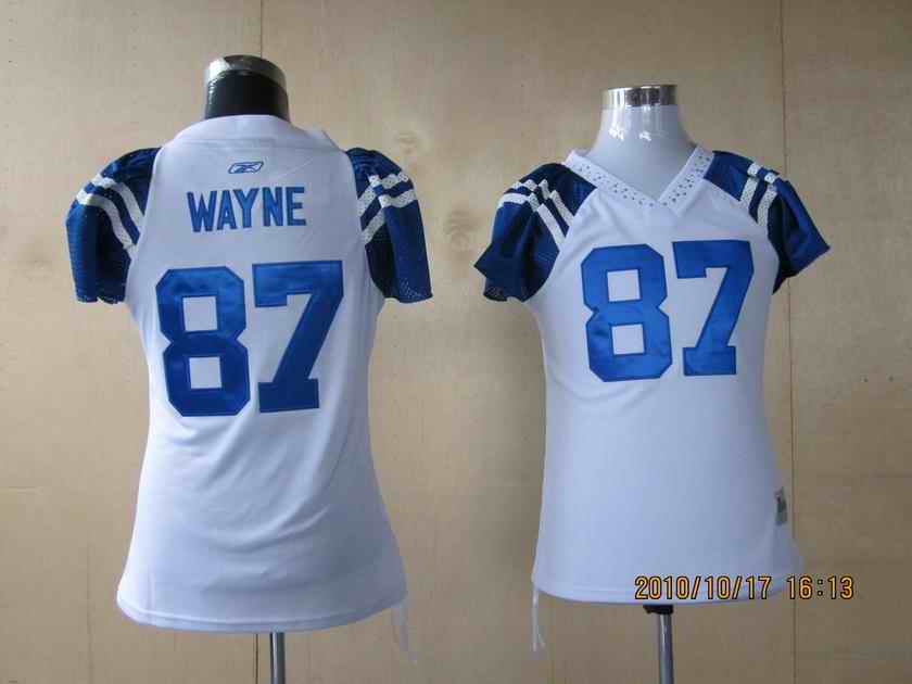 Colts 87 Wayne white women Jerseys