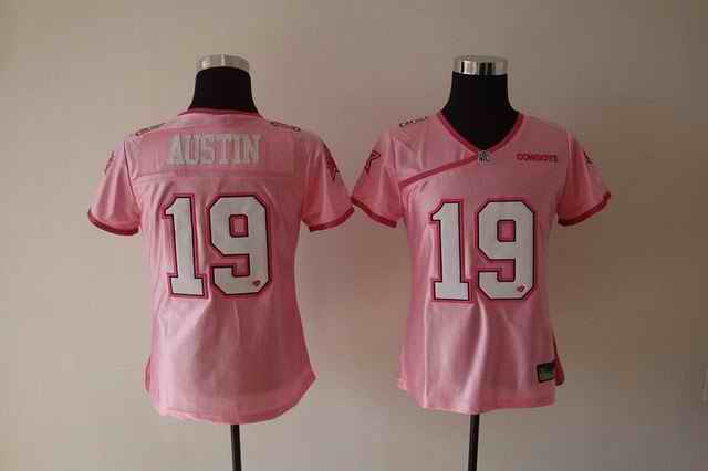 Cowboys 19 Austin pink women Jerseys