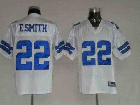 Cowboys 22 E.Smith White Jerseys