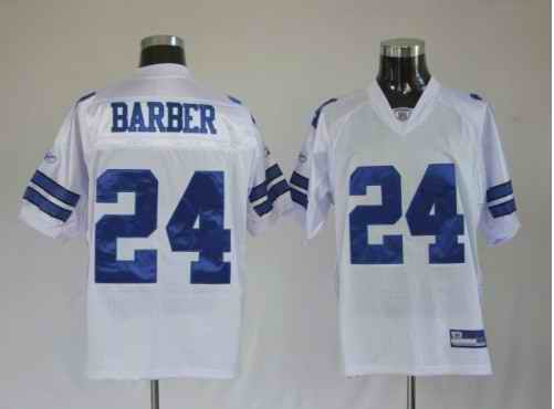 Cowboys 24 Marion Barber White Jerseys