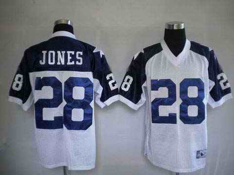 Cowboys 28 Jones Thanksgiving White Jerseys