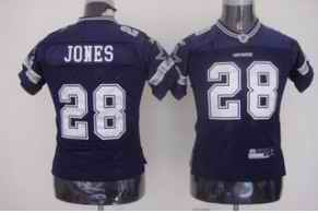 Cowboys 28 Jones blue kids Jerseys