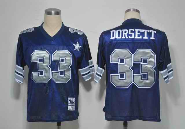 Cowboys 33 Tony Dorsett 1984 Blue M&N jerseys