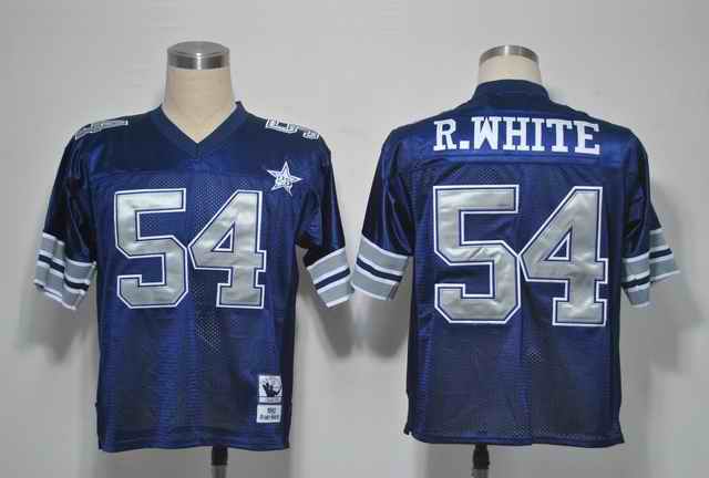 Cowboys 54 R.WHITE Blue silver number