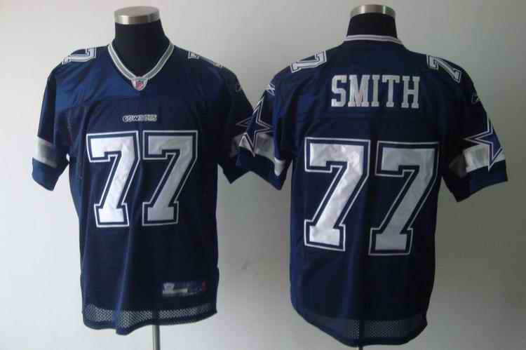 Cowboys 77 Smith Blue Jerseys