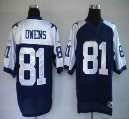 Cowboys 81 Owens Blue Thanksgiving Jerseys