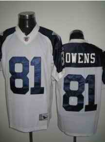 Cowboys 81 Terrell Owens White Thinksgiving Jerseys