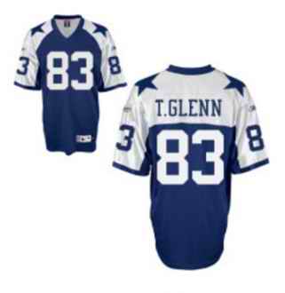 Cowboys 83 Terry Glenn Blue Thanksgiving Throwback Jerseys