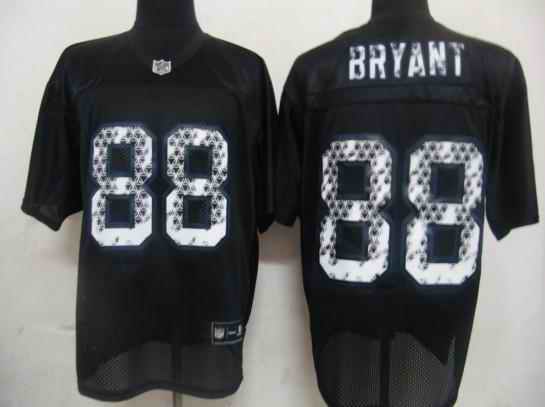Cowboys 88 Bryant Black United Sideline Jerseys