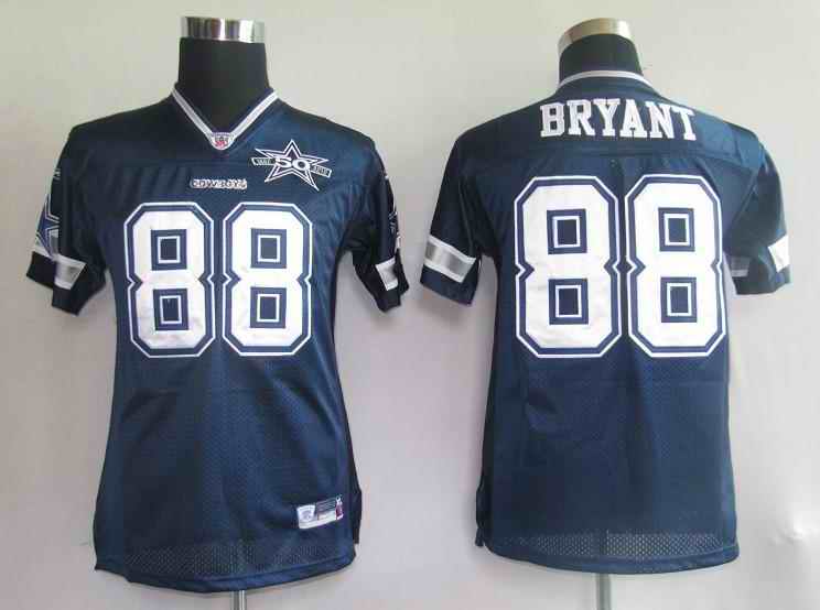 Cowboys 88 Bryant blue 50th kids Jerseys