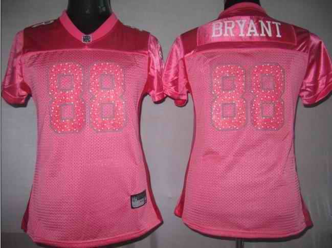 Cowboys 88 Bryant pink new women Jerseys