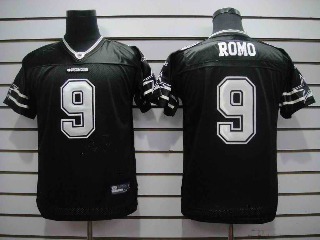 Cowboys 9 Romo black kids Jerseys