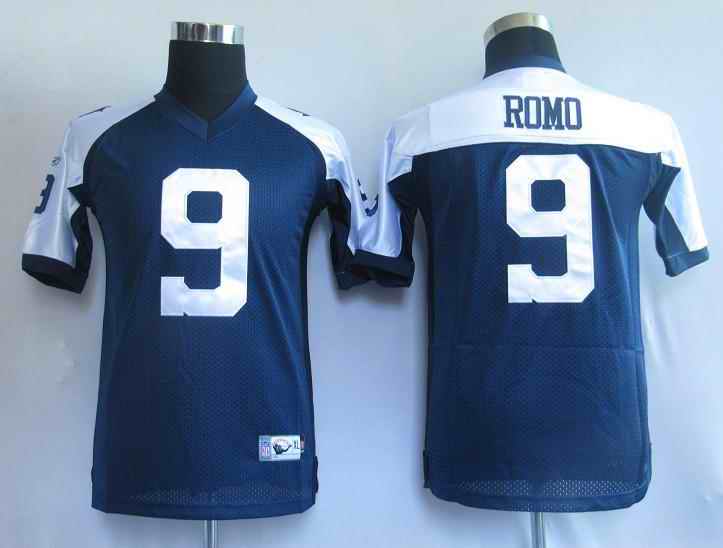 Cowboys 9 Romo blue Thanksgivings kids Jerseys
