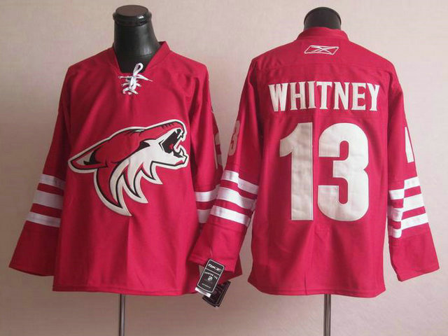Coyotes 13 Whitney Red Jerseys