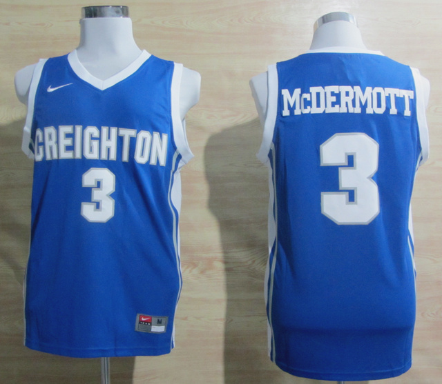 Creighton 3 Doug McDermott Blue Jerseys