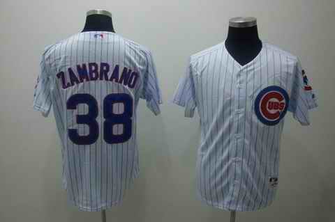 Cubs 38 Zambrano white blue strip Kids Jersey Cubs 38 Zambrano white blue strip Kids Jersey