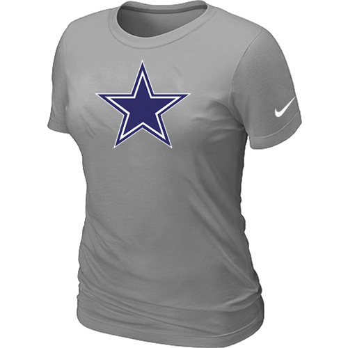 Dallas Cowboys L.Grey Women's Logo T-Shirt