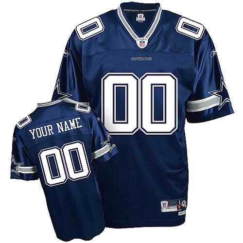 Dallas Cowboys Men Customized blue Jersey - Click Image to Close