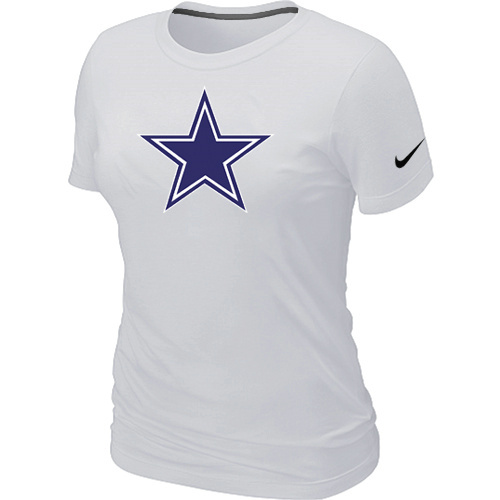 Dallas Cowboys White Women's Logo T-Shirt Dallas Cowboys White Women's Logo T-Shirt