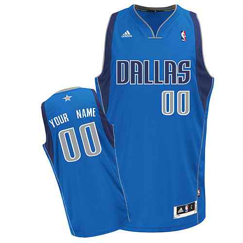 Dallas Mavericks Custom Swingman blue Road Jersey - Click Image to Close