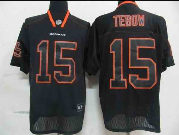 Denver Broncos Men Customized black field shadow Jersey