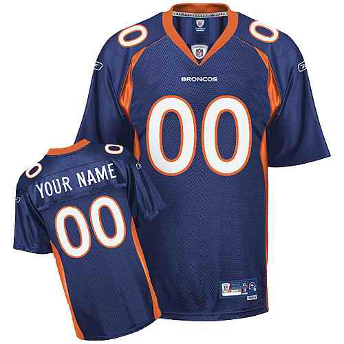 Denver Broncos Men Customized blue Jersey