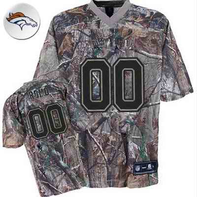 Denver Broncos Men Customized camo Jersey - Click Image to Close