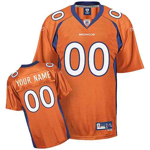 Denver Broncos Men Customized orange Jersey
