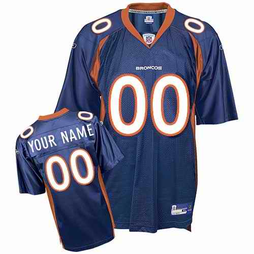 Denver Broncos Youth Customized blue Jersey