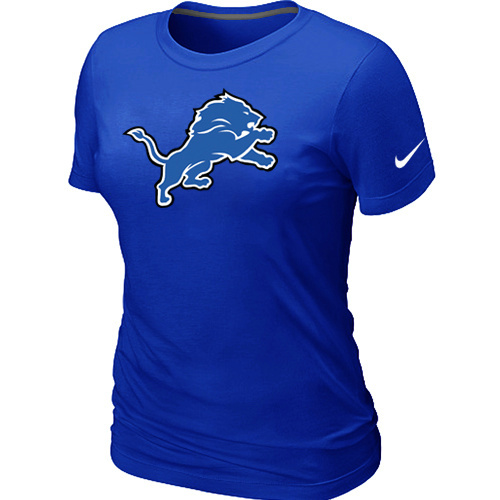 Detroit Lions Blue Women's Logo T-Shirt