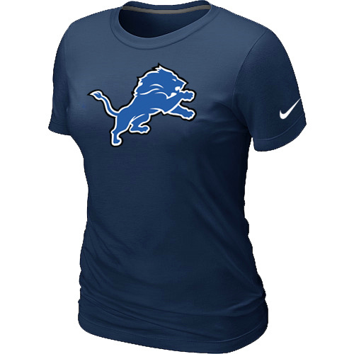 Detroit Lions D.Blue Women's Logo T-Shirt