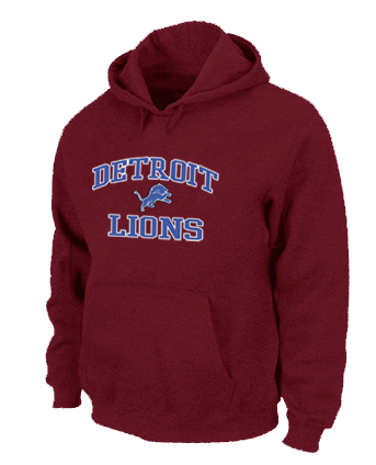 Detroit Lions Heart & Soul Pullover Hoodie Red