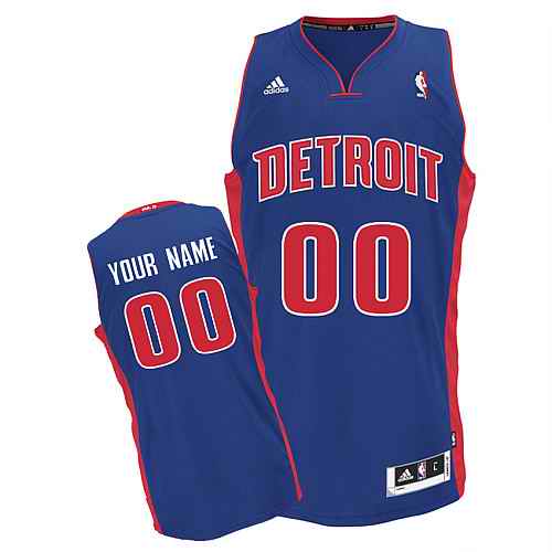 Detroit Pistons Custom Swingman blue Road Jersey