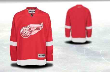 Detroit Red Wings Men Customized Red Jersey