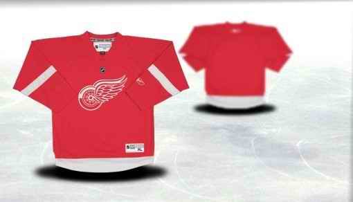 Detroit Red Wings Youth Customized Red Jersey