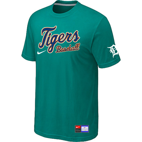 Detroit Tigers Green Nike Short Sleeve Practice T-Shirt
